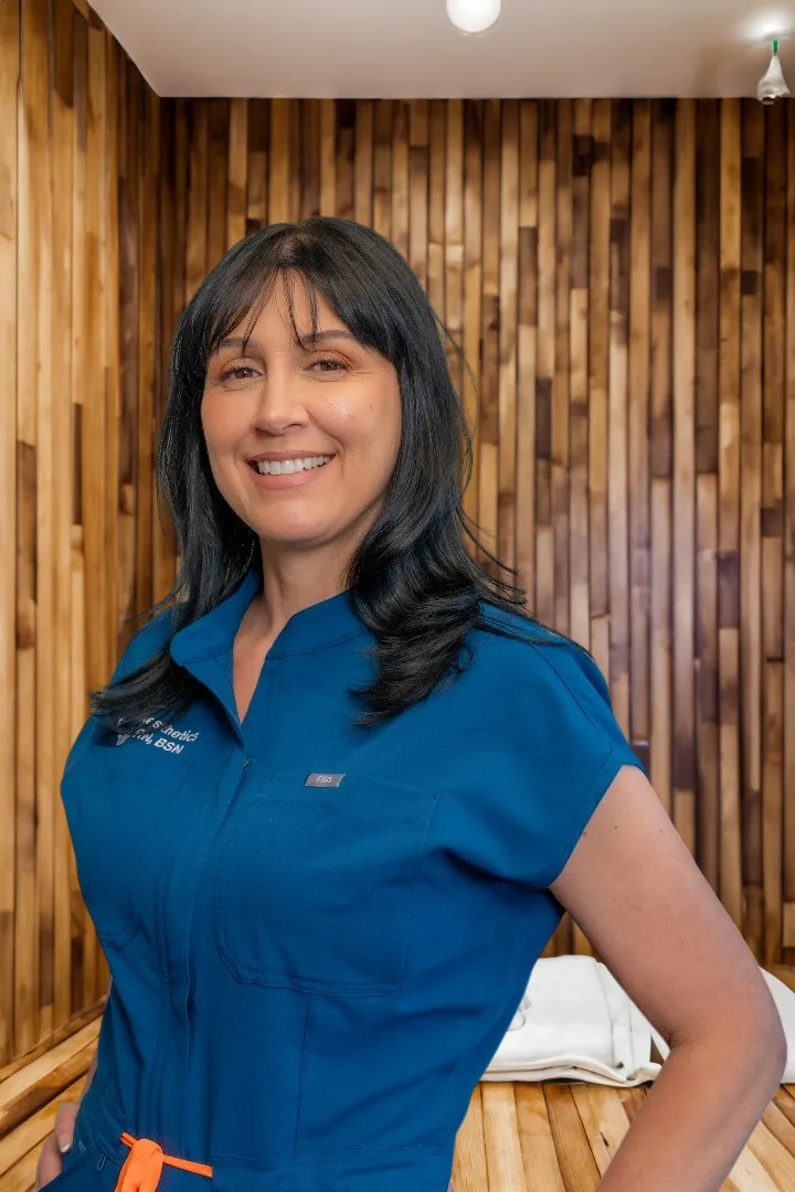 Tathiana Braga Green, RN, BSN, founder of Rio Glow, in the treatment suite